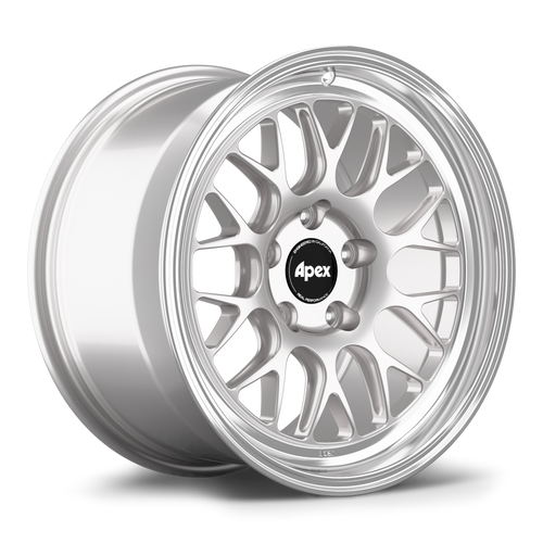 Apex ML-10RT 17x9.5 forged BMW wheel 5x120 ET35 Race Silver Machined Lip finish