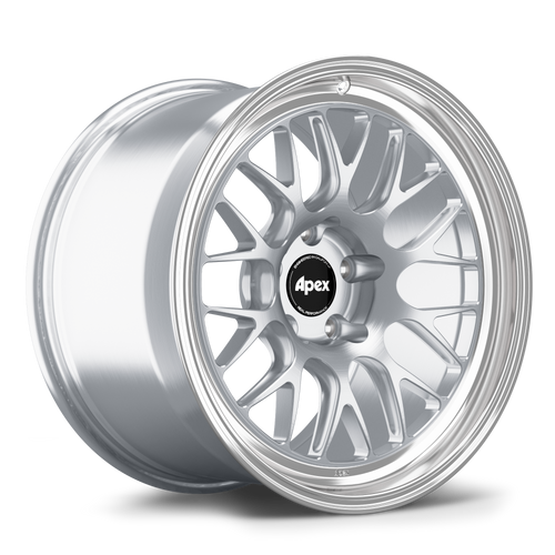 Apex ML-10RT 18x10.5 forged wheel in Brushed Clear with machined lip for BMW 5x120 applications