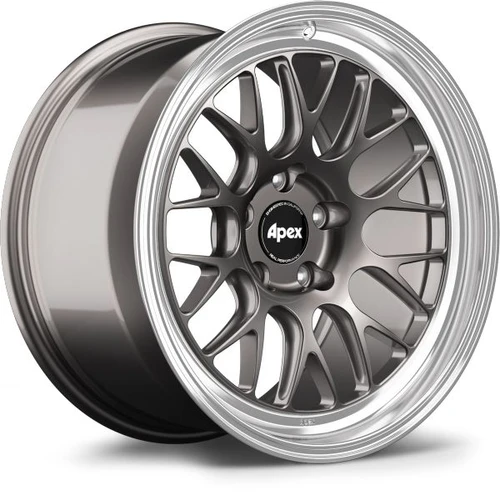 Apex ML-10RT 18x10 Forged Touring Wheel - 5x114.3 BP ET40 70.5 CB - Anthracite Machined Lip (Ford) ML10RT1810ET40-51143-705-MLAN