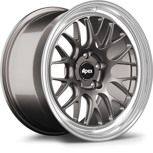 Apex ML-10RT 19x11 Forged Touring Wheel - 5x114.3 BP ET52 70.5 CB - Anthracite Machined Lip (Ford) ML10RT1911ET52-51143-705-MLAN