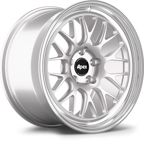 Apex ML-10RT 19x12 Forged Touring Wheel - 5x120.65 BP ET50 70.3 CB - Race Silver Machined Lip (Chevrolet) ML10RT1912ET50-512065-703-MLRS