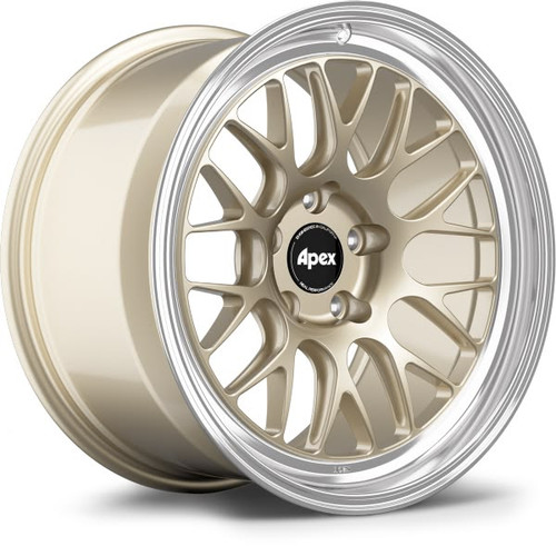 Apex ML-10RT 19x9.5 Forged Touring Wheel - 5x120 BP ET28 72.56 CB - Gloss Motorsport Gold Machined Lip (BMW) ML10RT1995ET28-5120-7256-MLGMG