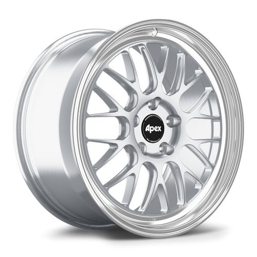 Apex ML-10RT 19x9.5 forged Honda wheel Brushed Clear Machined Lip ET45 5x120 ML10RT1995ET45-5120-641-MLBC