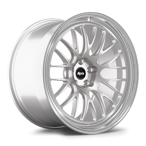 Apex ML-10RT 20x11 forged touring wheel in Race Silver Machined Lip finish with 5x112 BP and ET18 for BMW applications