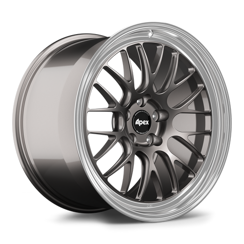 Apex ML-10RT 20x12 forged touring wheel in Anthracite Machined Lip finish with 5x120.65 BP and ET50 for Chevrolet applications