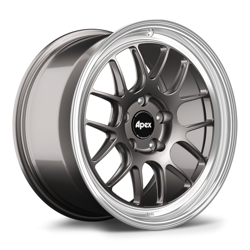 Apex ML-7RT 18x11 forged Porsche wheel in Anthracite Machined Lip with 5x130 BP and ET36 offset