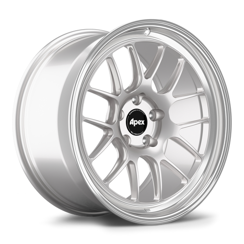 Race Silver Machined Lip Apex ML-7RT forged Touring Line wheel for BMW applications 19x9 ET25 5x112 BP