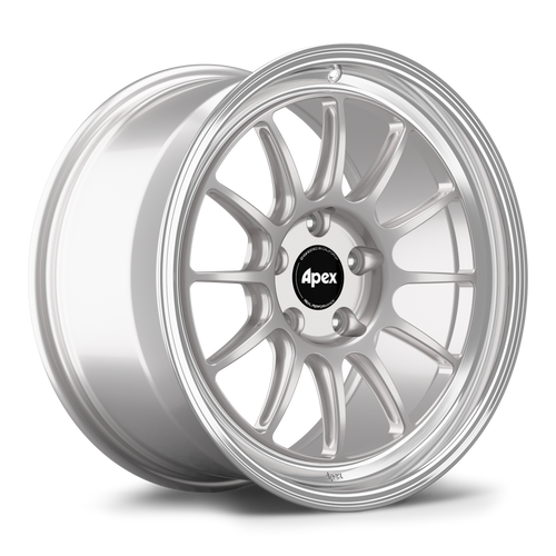 Apex SL-12RT 18x10 forged BMW wheel in Race Silver Machined Lip with 5x120 BP and ET25 offset
