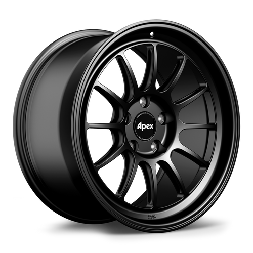 Apex SL-12RT 18x9 forged BMW wheel in Satin Black Machined Lip with 5x120 BP and ET30 offset