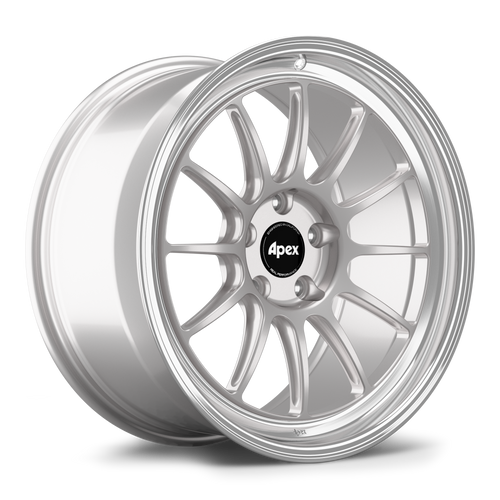 Apex SL-12RT 19x9 forged BMW wheel in Race Silver Machined Lip with 5x112 bolt pattern