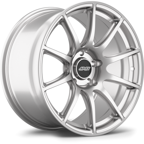 Apex SM-10 18x11 Race Silver flow-formed wheel for Porsche with 5x130 bolt pattern and ET60 offset