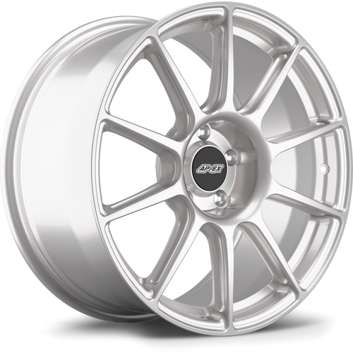 Apex SM-10 18x8.5 Race Silver flow-formed wheel for Audi and Volkswagen with 5x112 bolt pattern