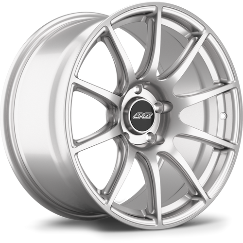 Apex SM-10 18x9.5 Race Silver flow-formed wheel for BMW with 5x120 bolt pattern