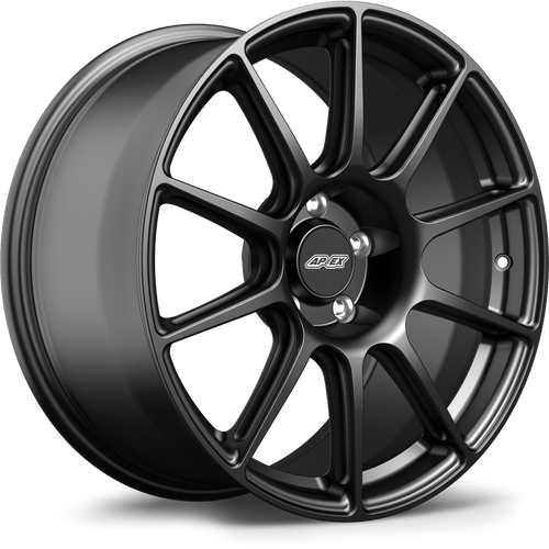 Apex SM-10 18x9 Satin Black flow-formed wheel for Porsche 5x130 applications