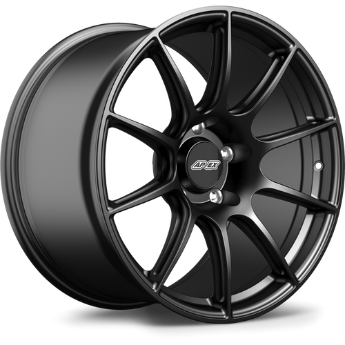 Apex SM-10 19x10.5 Satin Black flow-formed wheel for Porsche 5x130 applications