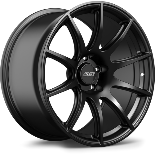 Apex SM-10 19x11 Satin Black flow-formed wheel with 5x130 bolt pattern and ET46 offset for Porsche applications