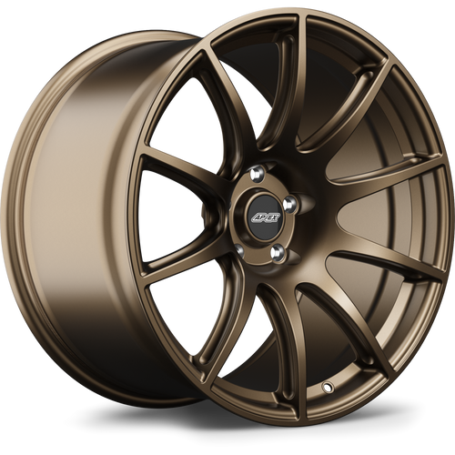 Apex SM-10 19x12.5 Satin Bronze flow-formed wheel with 5x120.65 bolt pattern and ET55 offset for Corvette applications