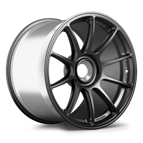 Apex SM-10RE 19x12 Satin Black forged Porsche center lock wheel with ET46 offset and reinforced Enduro construction