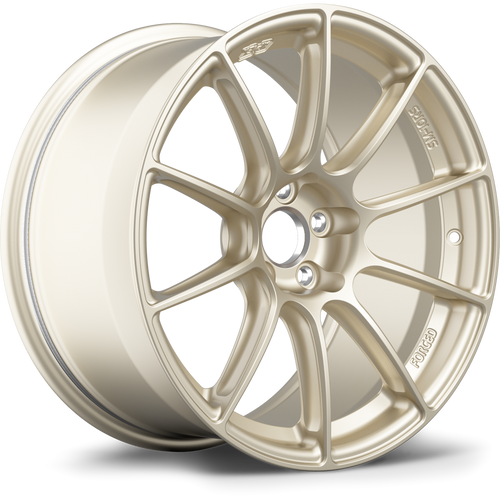 Apex SM-10RS 17x9.5 forged Motorsport Gold wheel with 5x114.3 bolt pattern and ET51 offset