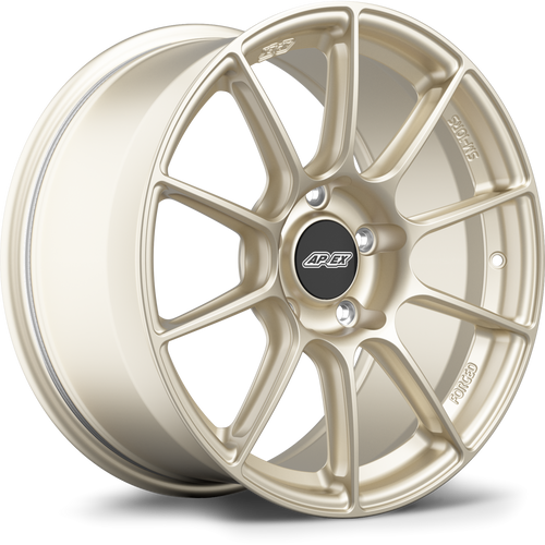 Apex SM-10RS 18x11 Motorsport Gold forged wheel with 5x120.65 bolt pattern and ET57 offset for Chevrolet applications