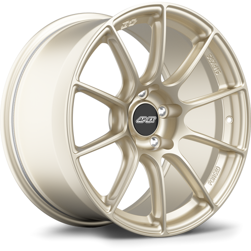 Apex SM-10RS 18x9.5 Motorsport Gold forged wheel with 5x114.3 bolt pattern and ET40 offset for Subaru applications