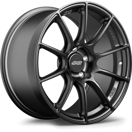 Apex SM-10RS 18x9 forged wheel Satin Black finish 5x120 bolt pattern ET30 72.56mm center bore SM10RS189ET30-5120-7256-NSBK