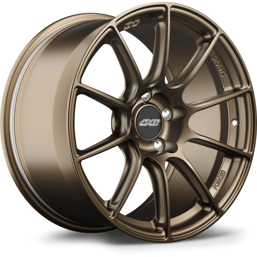 Apex SM-10RS 18x9 forged wheel Satin Bronze finish 5x120 bolt pattern ET30 72.56mm center bore SM10RS189ET30-5120-7256-NSBZ