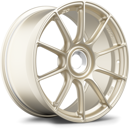 Motorsport Gold Apex SM-10RS Sprint Line forged wheel 19x9.5 with Porsche center lock and ET50 offset part number SM10RS1995ET50-CL-PS-MGD