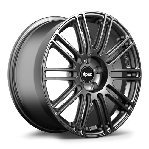 Apex TC-10RT 18x8.5 forged wheel in Satin Black with 5x112 bolt pattern ET43 and 57.1mm center bore TC10RT1885ET43-5112-571-NSBK