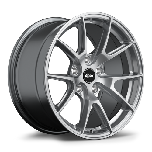 Apex VS-5 17x8.5 Hyper Black flow formed wheel with 5x114.3 bolt pattern ET23 and 60.1mm center bore VS51785ET23-51143-601-NHBK
