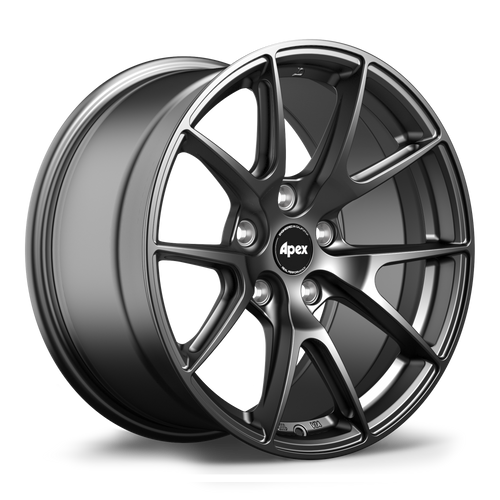 Apex VS-5 17x8.5 Satin Black flow formed wheel with 5x114.3 bolt pattern ET23 and 60.1mm center bore VS51785ET23-51143-601-SMBK