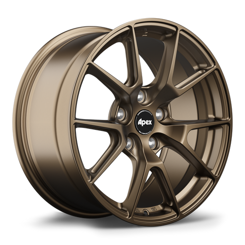 Satin Bronze Apex VS-5 lightweight performance wheel with side-milled spokes and reinforced inner lip part VS51785ET44-5100-561-SBZ