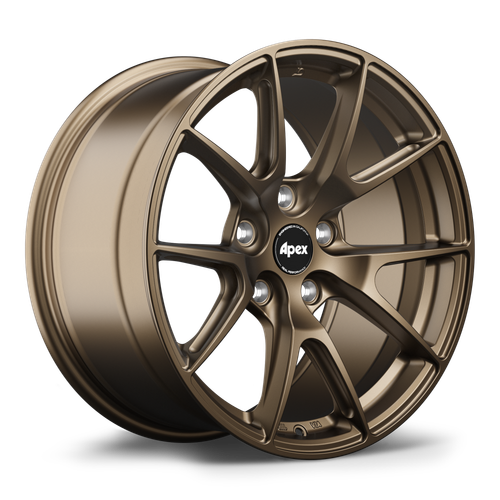 Apex VS-5 17x9.5 Satin Bronze flow formed wheel with 5x100 bolt pattern ET40 and 56.1mm center bore VS51795ET40-5100-561-SBZ