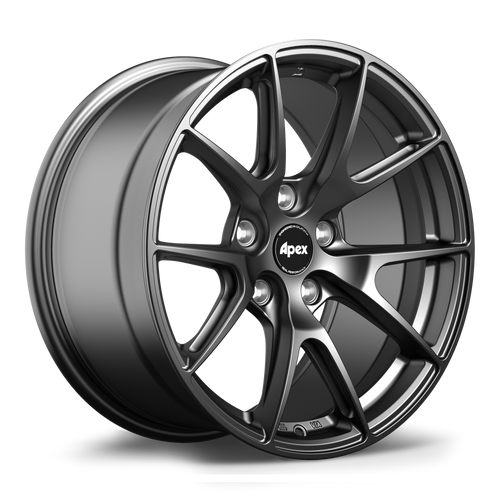 Apex VS-5 17x9 Satin Black flow formed wheel with 5x120 bolt pattern ET42 offset and 72.56mm center bore VS5179ET42-5120-7256-SMBK