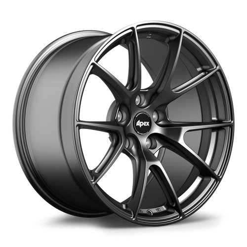 Apex VS-5 18x10.5 Satin Black flow formed wheel with 5x120 bolt pattern ET22 offset and 72.56mm center bore VS518105ET22-5120-7256-SMBK