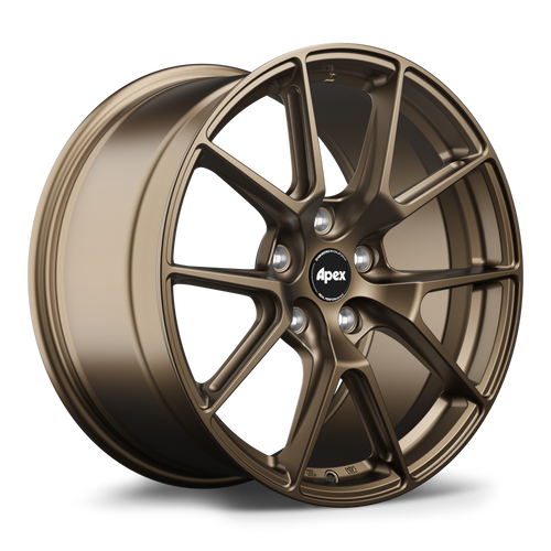 Apex VS-5 18x10 Satin Bronze flow formed wheel with 5x120.65 bolt pattern ET58 offset and 70.3mm center bore VS51810ET58-512065-703-SBZ
