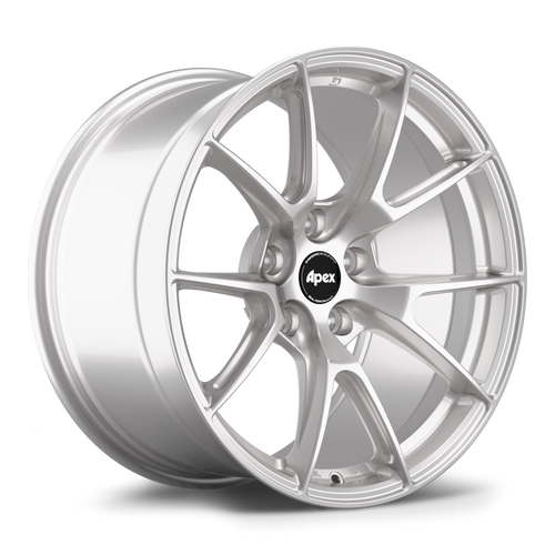 Apex VS-5 18x11 Race Silver flow formed wheel with 5x120 bolt pattern ET44 offset and 72.56mm center bore VS51811ET44-5120-7256-RS