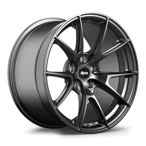 Apex VS-5 18x11 Satin Black flow formed wheel with 5x120 bolt pattern ET44 offset and 72.56mm center bore VS51811ET44-5120-7256-SMBK