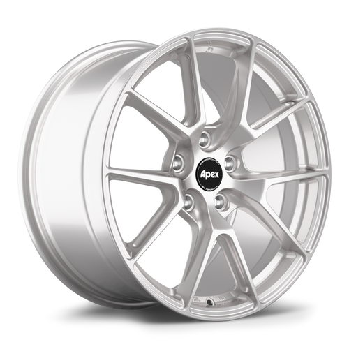 Apex VS-5 18x11 Race Silver flow formed wheel with 5x120.65 bolt pattern ET57 offset and 70.3mm center bore VS51811ET57-512065-703-RS