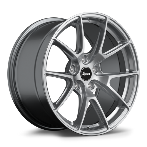 Apex VS-5 18x9.5 Hyper Black flow formed wheel with 5x120 bolt pattern ET35 offset and 72.56mm center bore VS51895ET35-5120-7256-NHBK