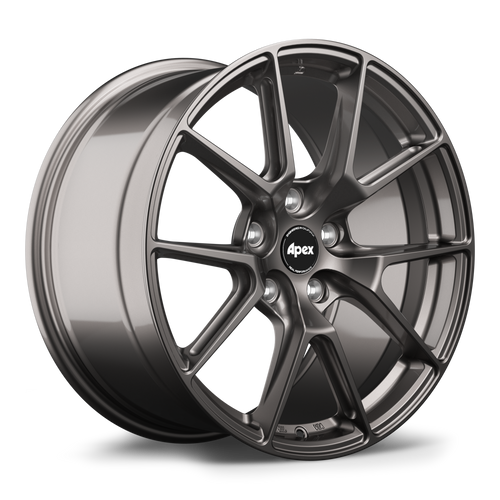 Apex VS-5 18x9.5 Anthracite flow formed wheel with 5x120 bolt pattern ET58 offset and 72.56mm center bore VS51895ET58-5120-7256-AN
