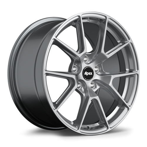 Apex VS-5 18x9.5 Hyper Black flow formed wheel with 5x120 bolt pattern ET58 offset and 72.56mm center bore VS51895ET58-5120-7256-NHBK