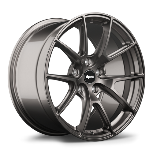 Apex VS-5 18x9 Anthracite flow formed wheel with 5x120 bolt pattern ET30 offset and 72.56mm center bore VS5189ET30-5120-7256-AN