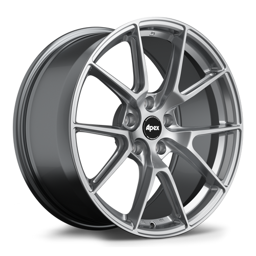 Apex VS-5 19x9 Hyper Black flow formed wheel with 5x112 bolt pattern ET32 and 66.6mm center bore part VS5199ET32-5112-666-NHBK