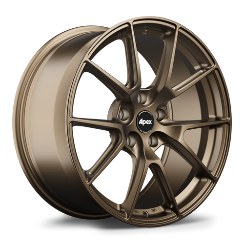 Apex VS-5 19x9 Satin Bronze flow formed wheel with 5x112 bolt pattern ET32 and 66.6mm center bore part VS5199ET32-5112-666-SBZ