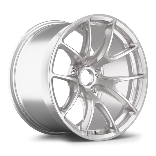 Apex VS-5RE 18x11 forged wheel in Race Silver for BMW with 5x120 bolt pattern and ET25 offset part VS5RE1811ET25-5120-7256-RS