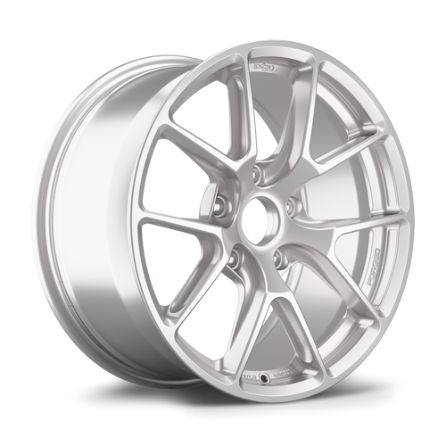 Race Silver Apex VS-5RE 18x9 Enduro forged wheel for Porsche CS applications with 71.6mm center bore part VS5RE189ET41-5130-716-CSST-RS