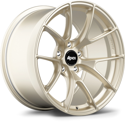 Apex VS-5RS 17x9 Motorsport Gold forged wheel for Toyota 86 and Subaru BRZ with 5x100 bolt pattern ET35 offset part VS5RS179ET35-5100-561-MGD