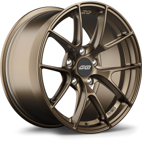 Apex VS-5RS 17x9 Satin Bronze forged wheel for Toyota 86 and Subaru BRZ with 5x100 bolt pattern ET35 offset part VS5RS179ET35-5100-561-NSBZ