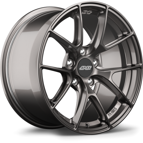 Apex VS-5RS 17x9 Anthracite forged wheel for Audi small bore and Volkswagen applications with 5x112 bolt pattern ET42 offset part VS5RS179ET42-5112-571-AN
